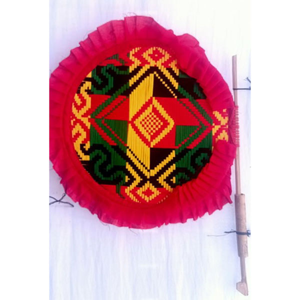 Hand Made Nokshi Hat Pakha-5" Size (হাত পাখা )