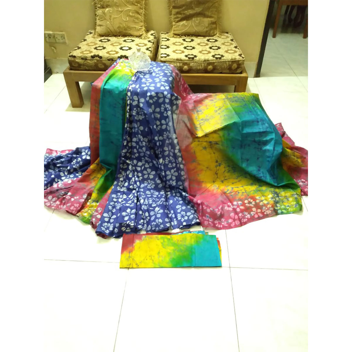 Cotton Vegetables die with Blouses piece