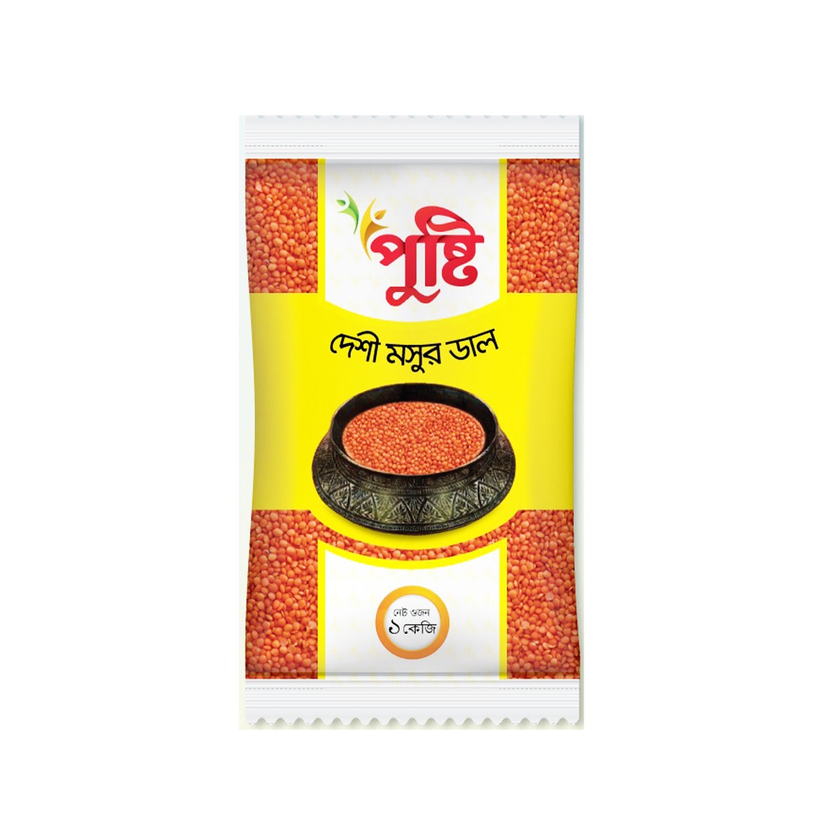 Pusti Deshi Moshur Dal (Lentils) - 1kg (Per Carton - 12 Piece)