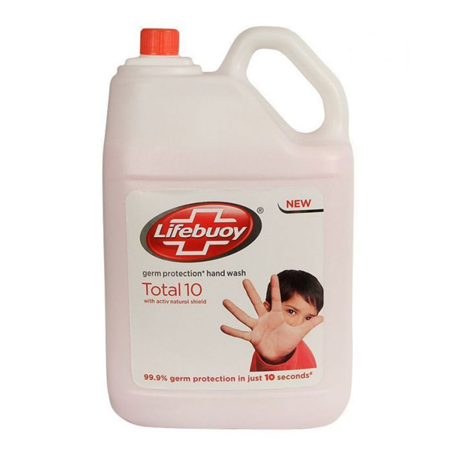 Lifebuoy Liquid Hand Wash Total 10- 5 Liter, 99.9% germ protection, Per Carton size 4 Piece