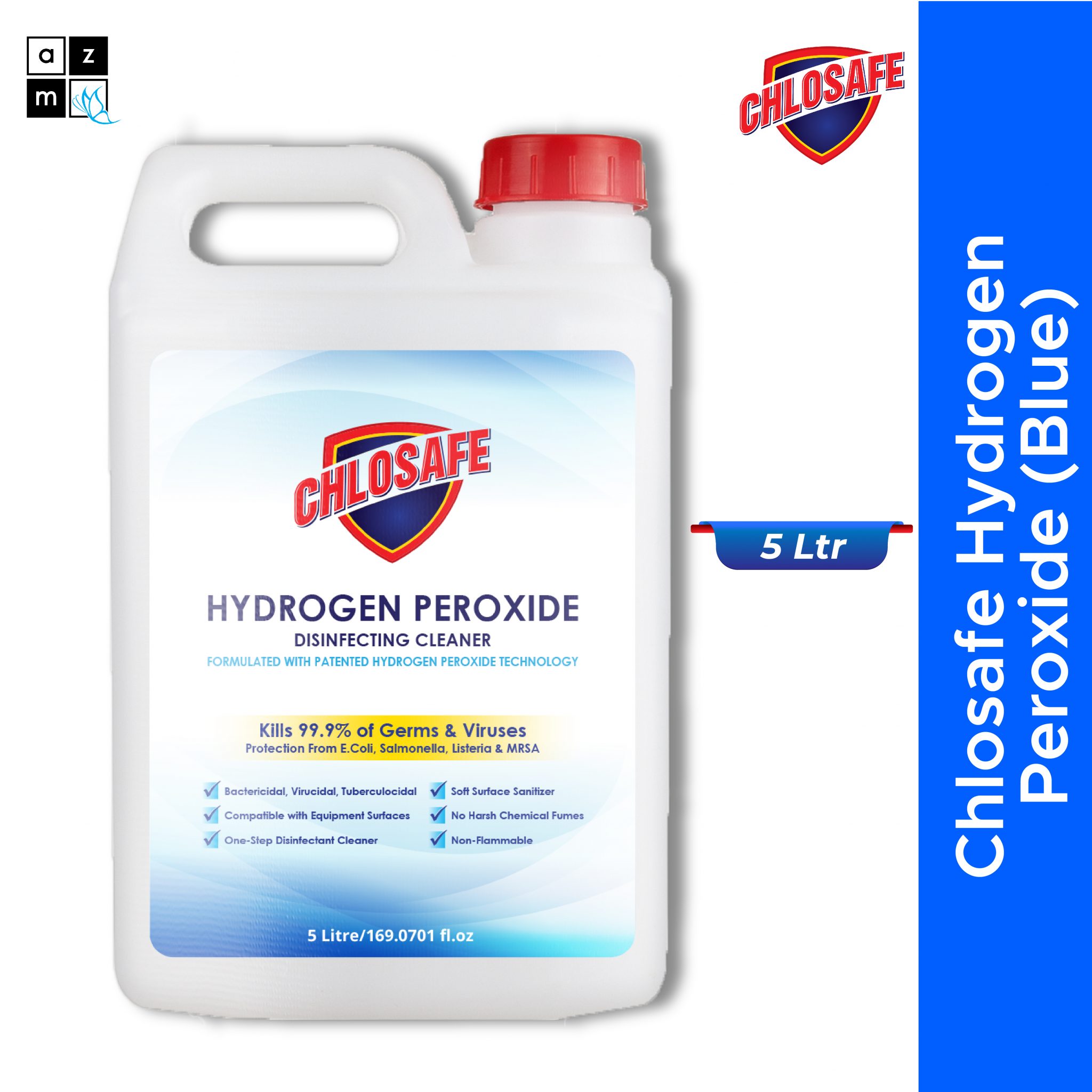 Chlosafe Hydrogen Peroxide Disinfectant (Blue) 5 Ltr