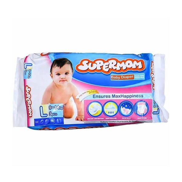 Supermom Baby Diaper Large (3 Pcs)