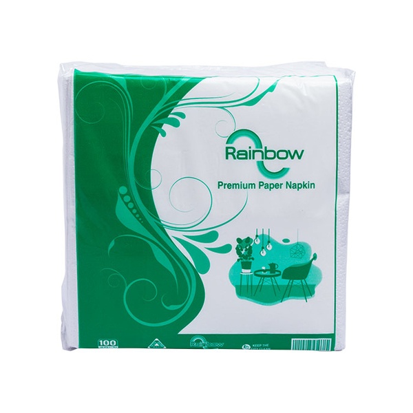 Rainbow Premium Quality Paper Napkin with Perfumed 100 Pcs x 1 Ply