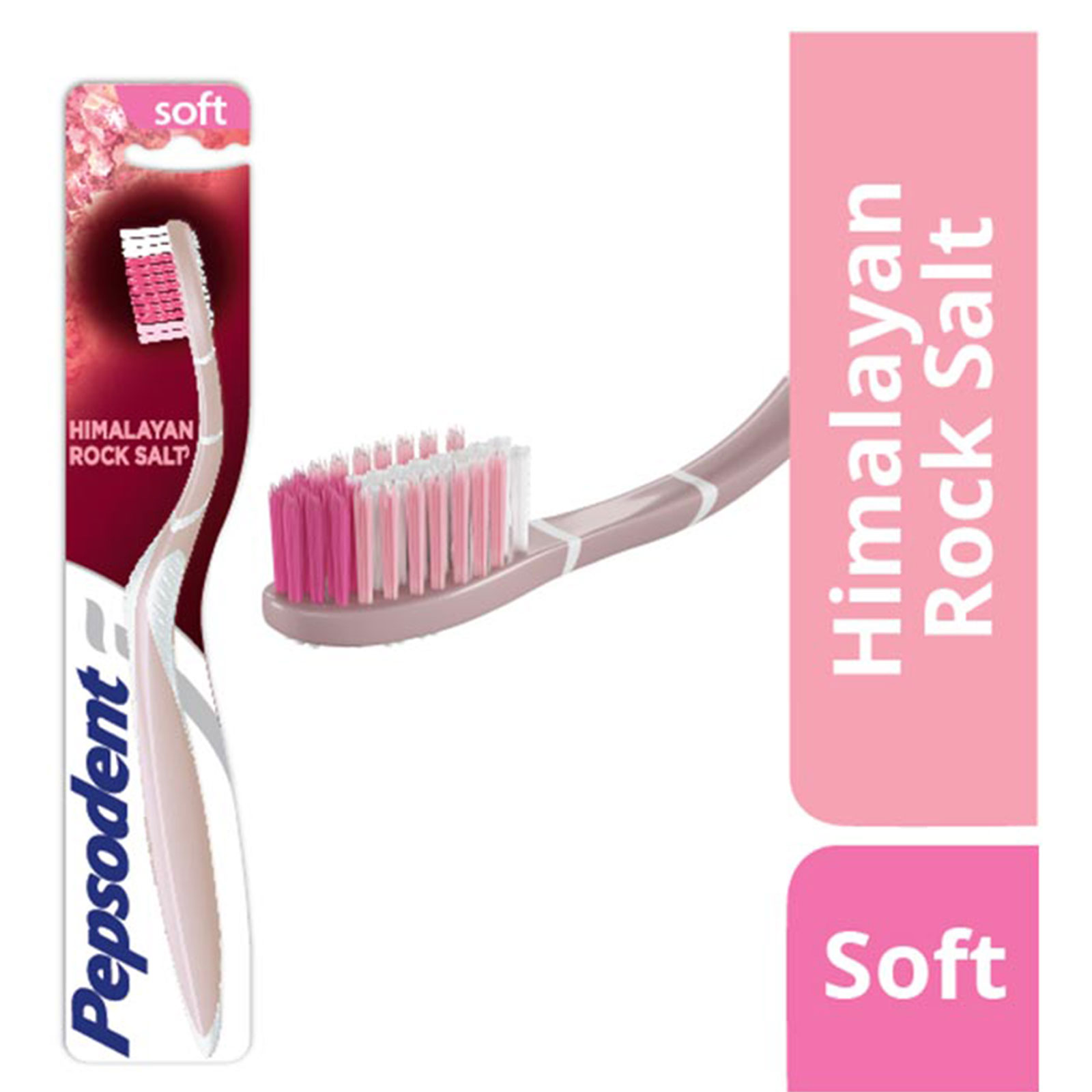 Pepsodent Toothbrush Himalaya Rock Salt Soft, Per Carton size 48 Piece