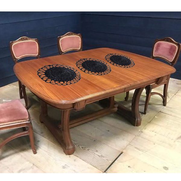 Deshi Jute Round Benny Coster ( Handmade )