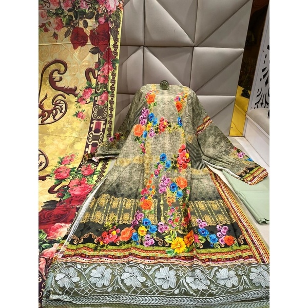 Jacket cotton Body extra neck panel three piece