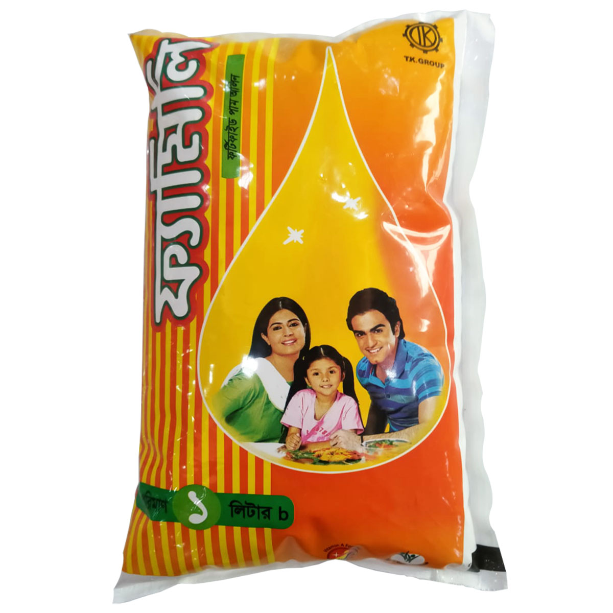 Pusti Family Palmolein Oil Pouch Pack - 1Ltr (Per Carton 16 Piece)