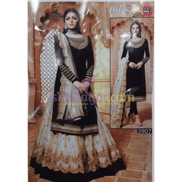 Modern Stylish Top Selling Indian Copy 4 Piece with embroidery Work for Girls wholesale