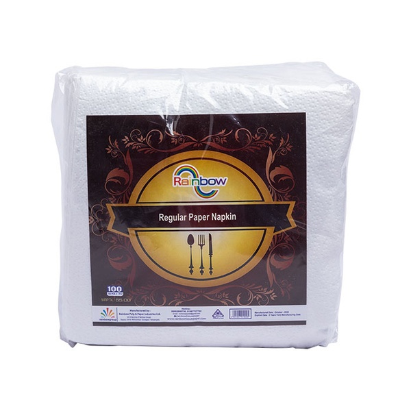 Rainbow Regular Paper Napkin with Perfumed 100 Pcs x 1 Ply