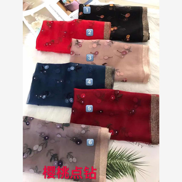 Stylish Silk Embroidered hijab