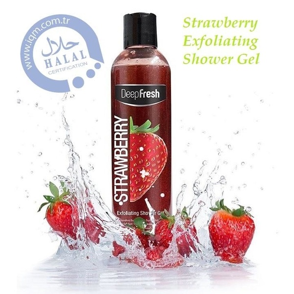 ORIGINAL DEEP FRESH S166-DF EXFOLIATING SHOWER GEL – 400ML STRAWBERRY IMPORTED FROM TURKEY