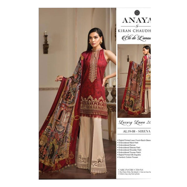 Anaya's Lawn Collection - Unstitched 3pcs