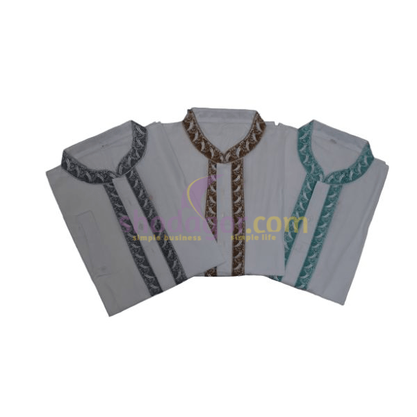 Mens Bexi Cotton Panjabi With Embroidery work wholesale