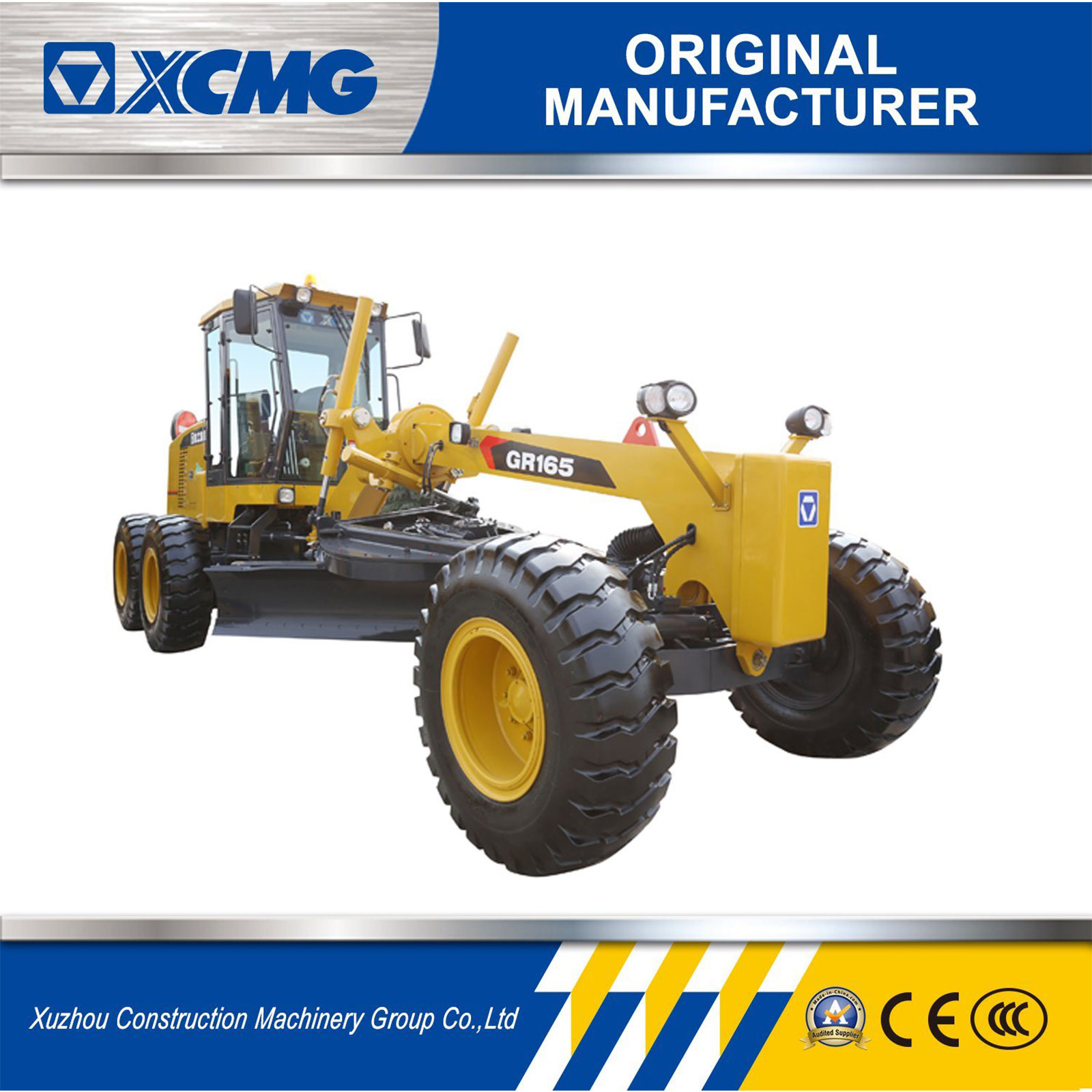 XCMG Official Manufacturer Gr165 Mechanical Motor Grading Machine Heavy Road Machinery Equipment Motor Grader