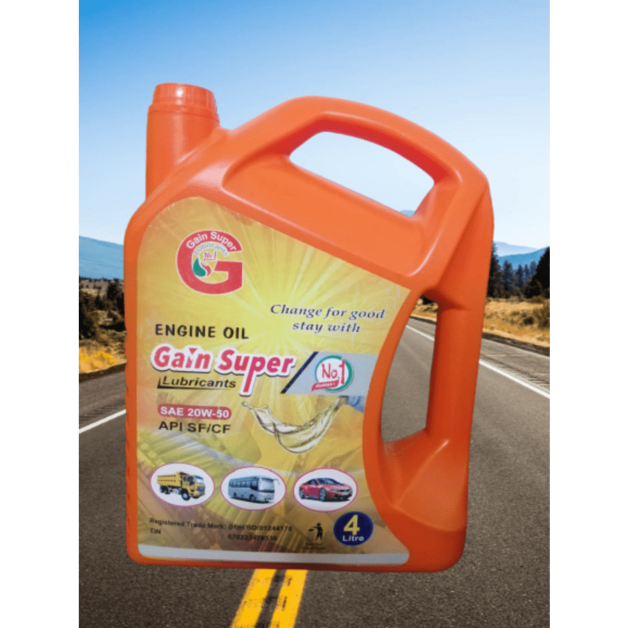 GAIN Super No-1 Lubricants 4 Litre Multi Grade Engine Oil 20W-50