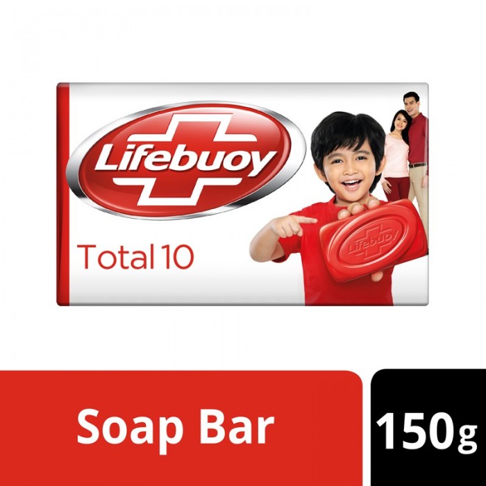 Lifebuoy Soap Bar Total 150g- With active silver protection, Per Carton size 72 Piece