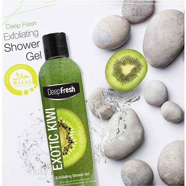 ORIGINAL DEEP FRESH S166-DF EXFOLIATING SHOWER GEL – 400ML EXOTIC KIWI IMPORTED FROM TURKEY