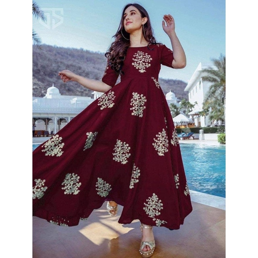 One Piece Readymade Printed Kurtis For Woman(MOH-2005)