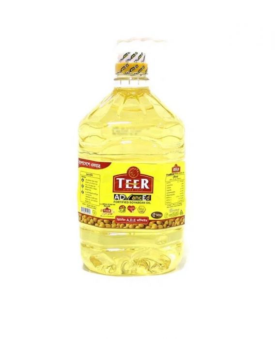 Teer Advanced Soybean Oil- Vitamin A, D, E Fortified Oil- Good For Heart, Excellent source of linoleic acid- 5 litre