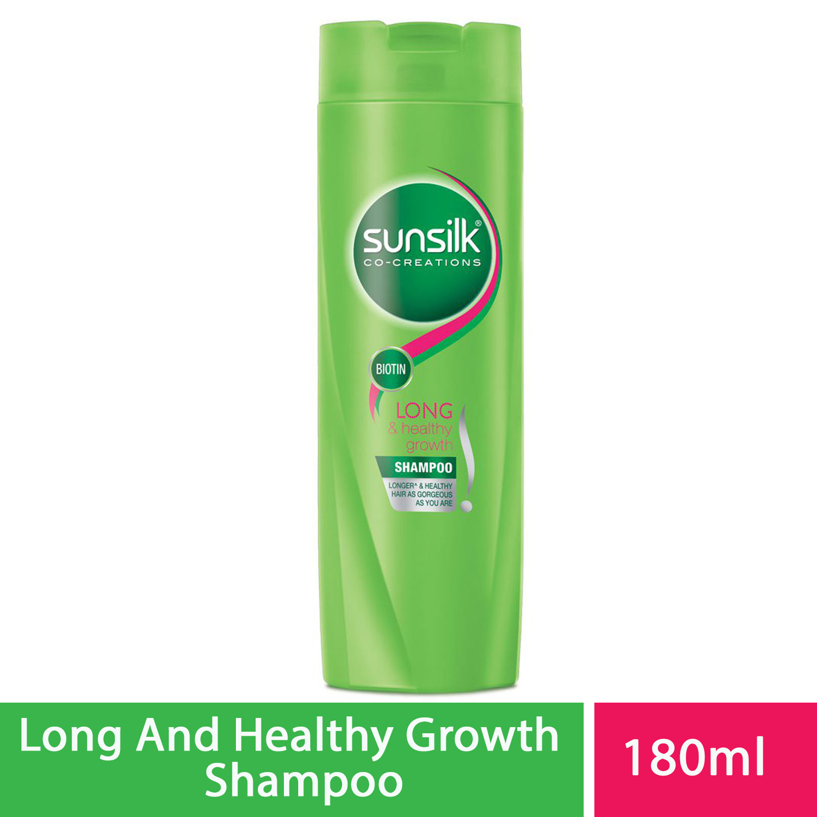 Sunsilk Shampoo Long & Healthy Growth- 180ml, Per Carton size 24 Piece