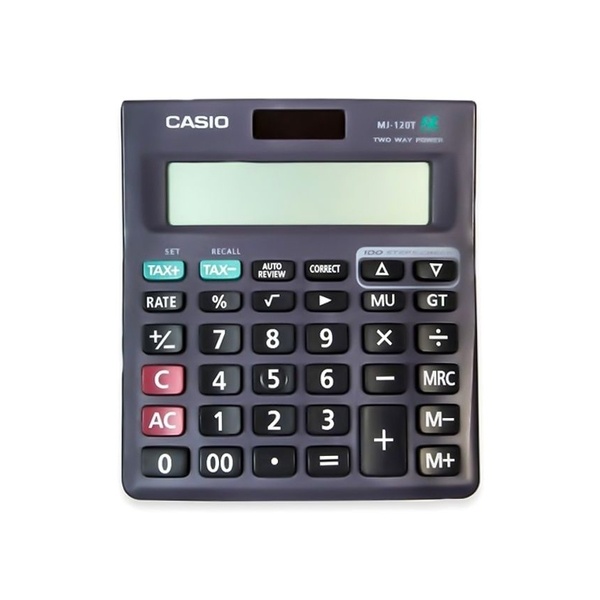 100% Original CASIO MJ-120T-W Electronic Calculator