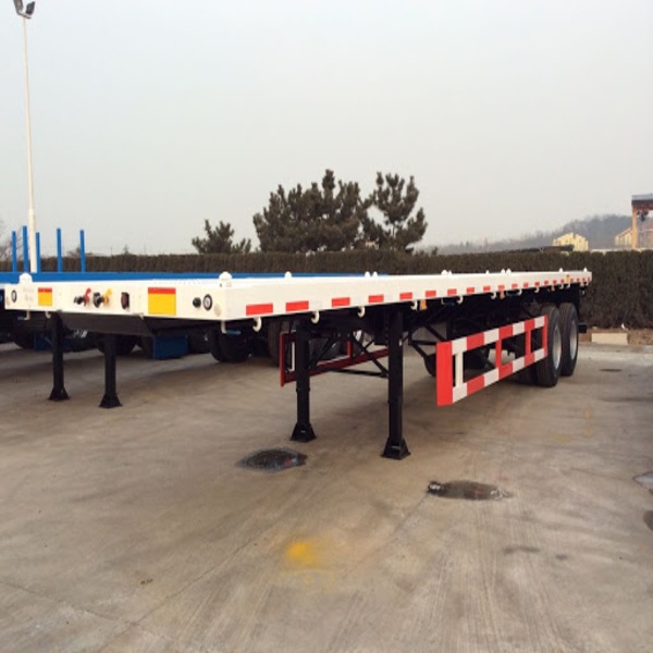 CIMC Brand New 40’flatbed semi-trailer with dual-axle , P402BD01-Model, :length-12405, width-2550, height-1485