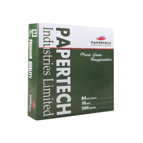 Papertech Offset Paper, A4, 80 GSM (Pack of 500 Sheets)