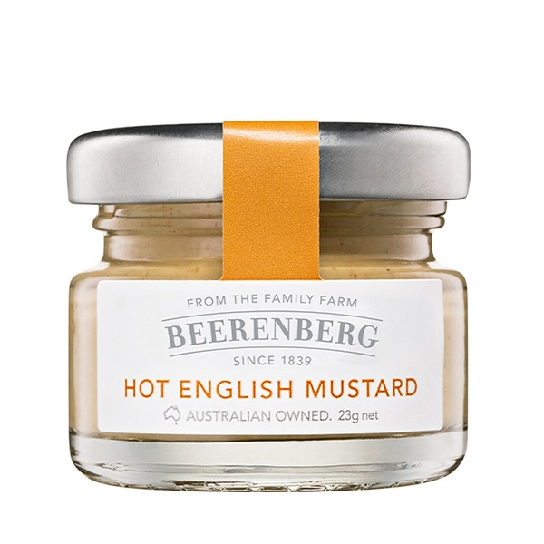 Beerenberg Hot English Mustard Jar 23 G Net Imported from Australia