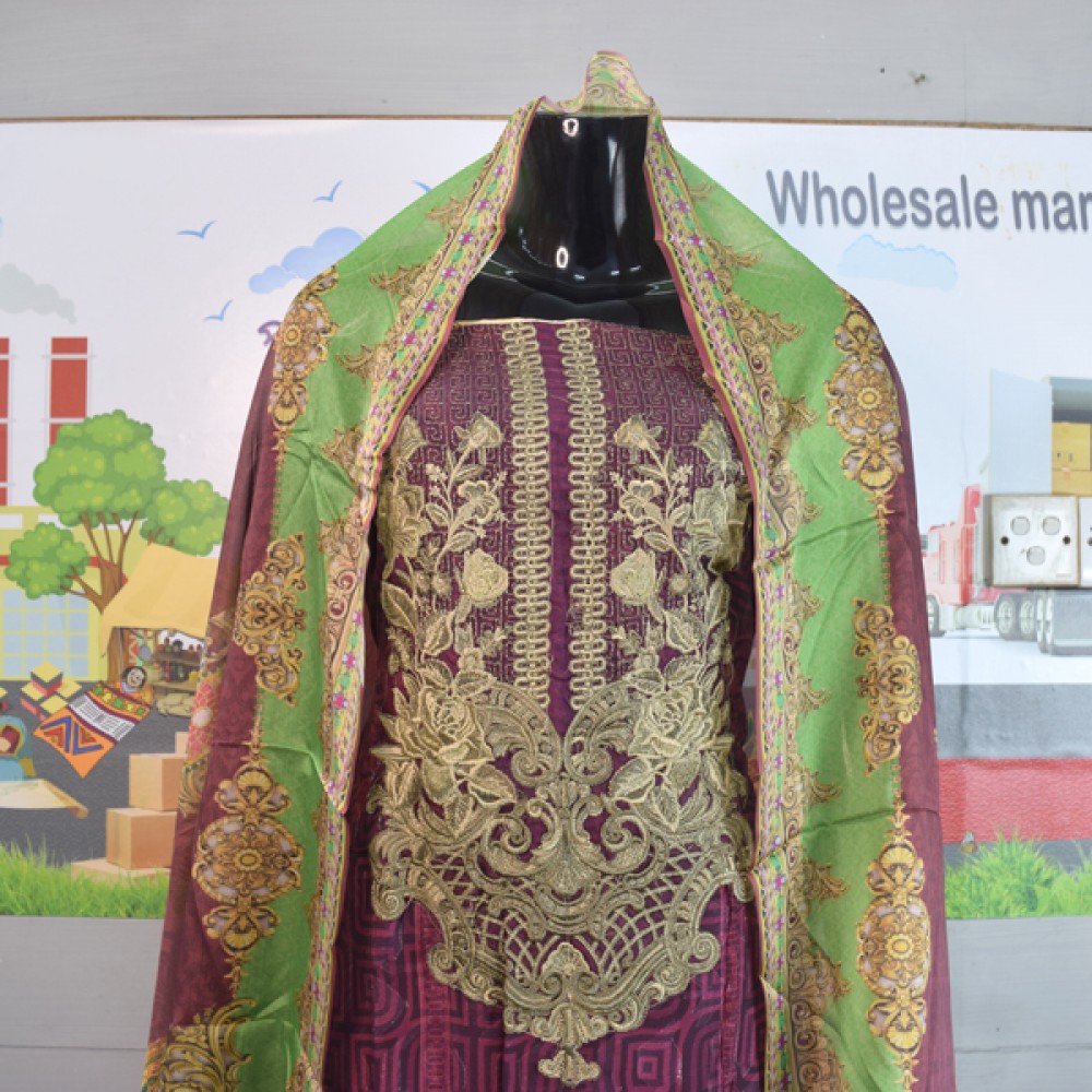 Embroidered Cotton 3pc Collection -2020