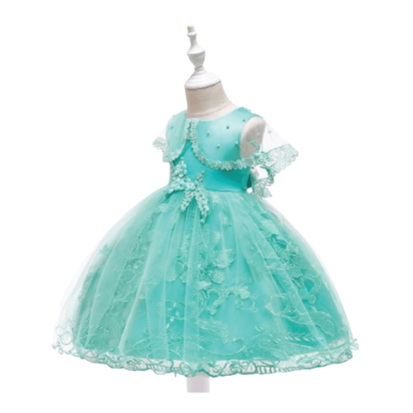 Good Quality & Attractive Party Dress For Girls Light Blue Color (Code – 118)