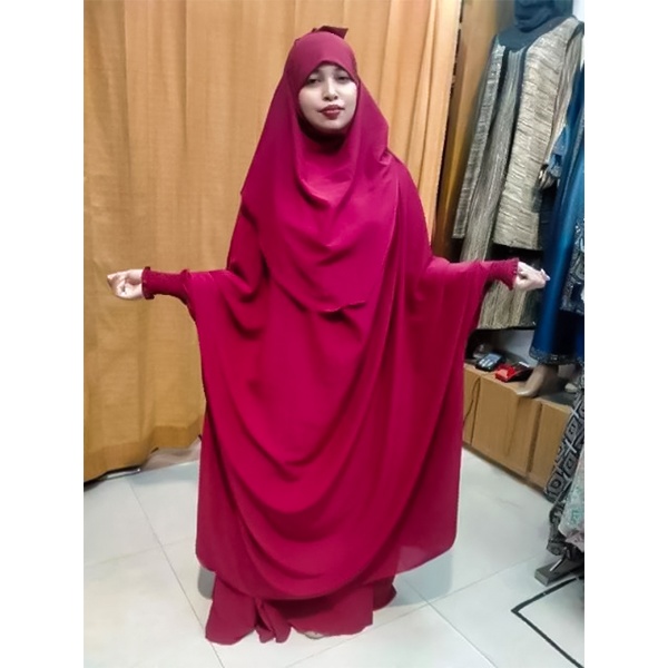 Wholesale High-quality khimar hijab adjusted niqab with scart full set