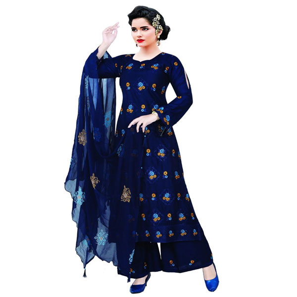 Embroidered Cotton Body Pure Dupatta Beautiful 3pc in wholesale price