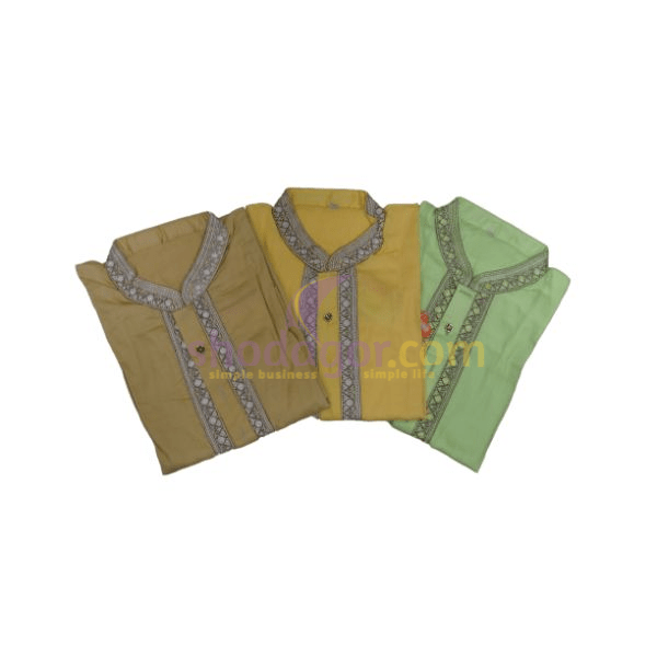 Mens Rongin Shatoon Panjabi With Embroidery work wholesale