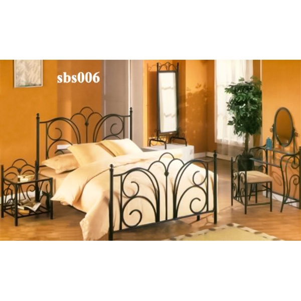 Modern Steel Bed Room Set Model (006)