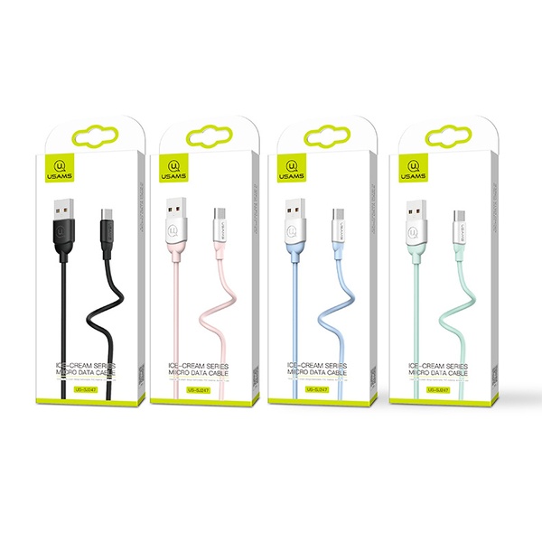 US-SJ247 Micro Charging and Data cable Ice-cream series 1m Pink