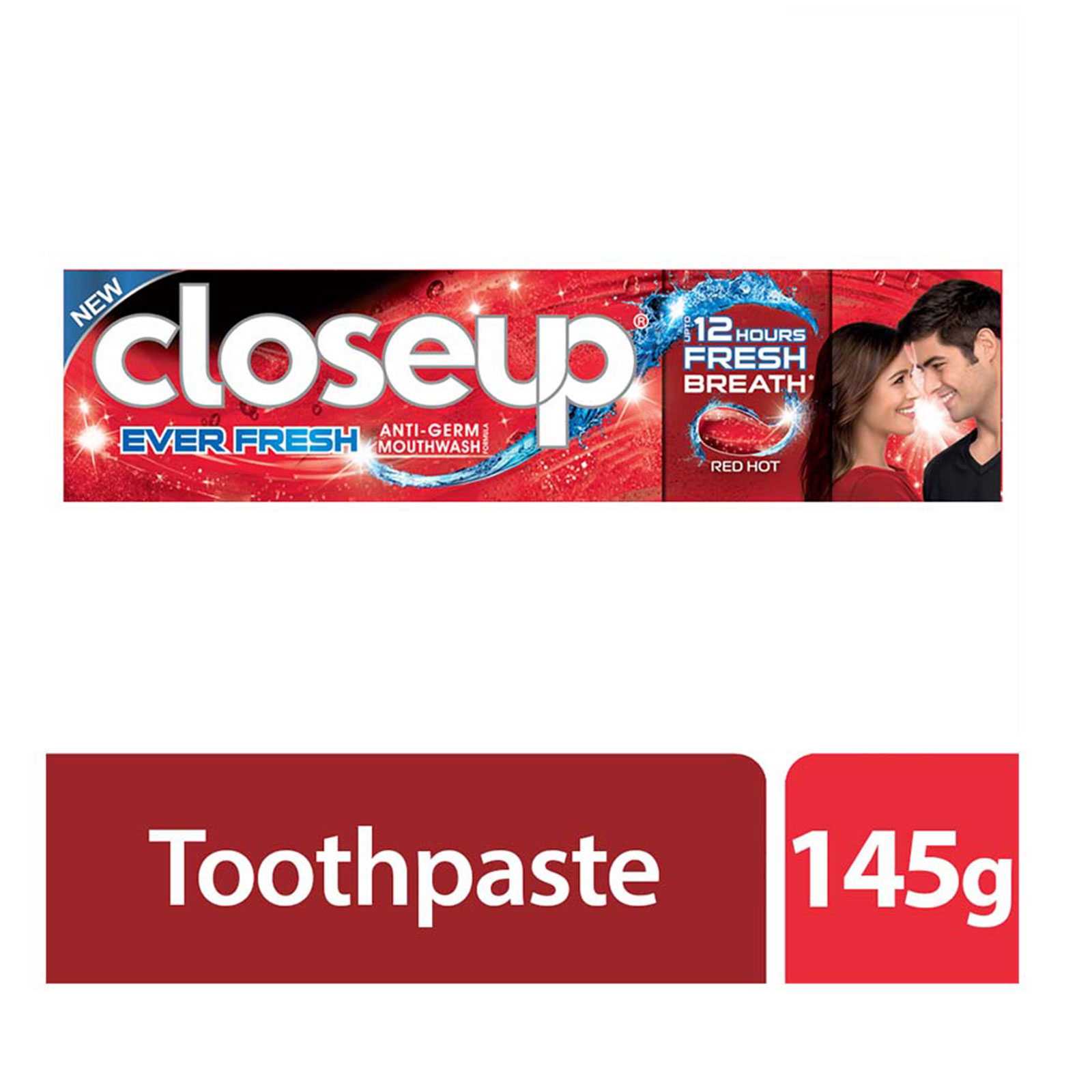 Closeup Toothpaste Red Hot- 145g, Awesome Freshness for up to 12 Hours, Per Carton size 36 Piece