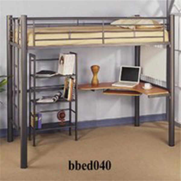 High-quality Modern Steel Bunk Bed With Desk and Self Model (040)