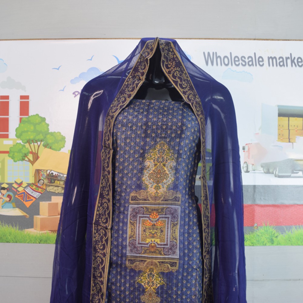 Digital Print Silk 3pc Collection -2020 in Wholesale price