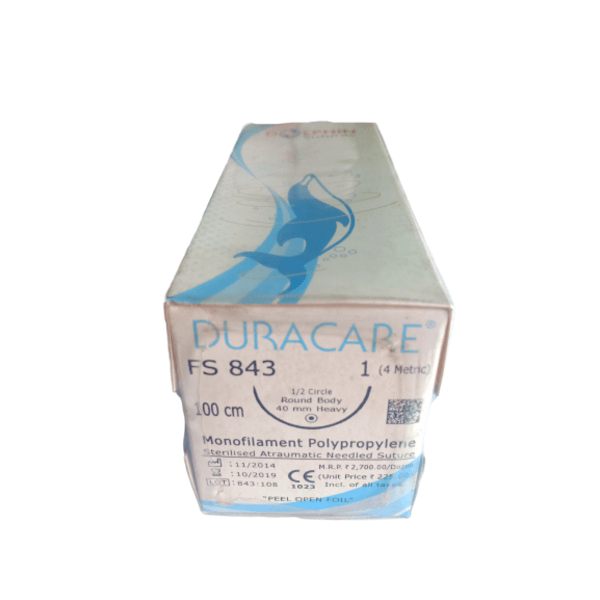 100% Original DURACARE MANAFILAMEMT POLYPROPYLENE NONABSORBABLE SURGICAL SUTURE U.S.P(FS843)