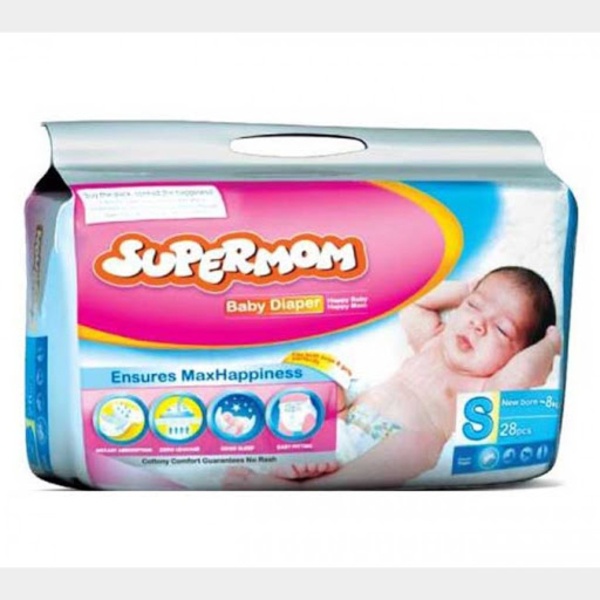 Supermom Baby Diaper- Small (28pcs)