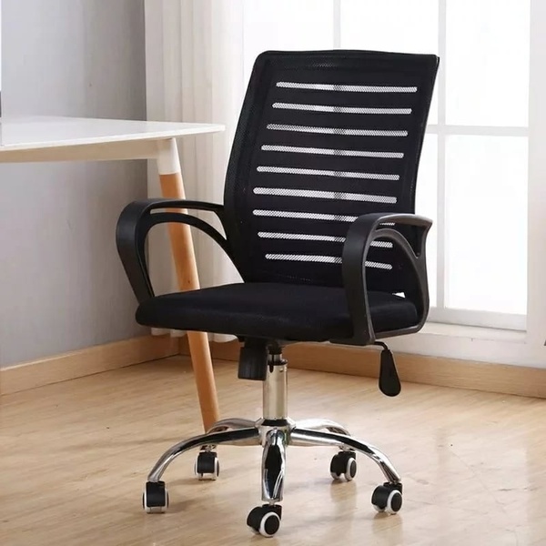 MODERN COMFORTABLE EXECUTIVE ADJUSTABLE 360° SWIVEL HIGH BACK MESH FABRIC CHAIR