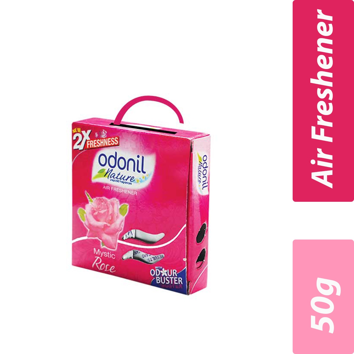 Dabur- Odonil Bathroom Air Freshener Hanger- Mystic Rose- Per Case 72 Pieces- 50g