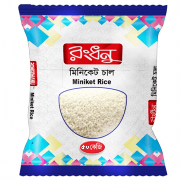 High-quality Rongdhanu Miniket Rice Plastic Sack (50 kg)