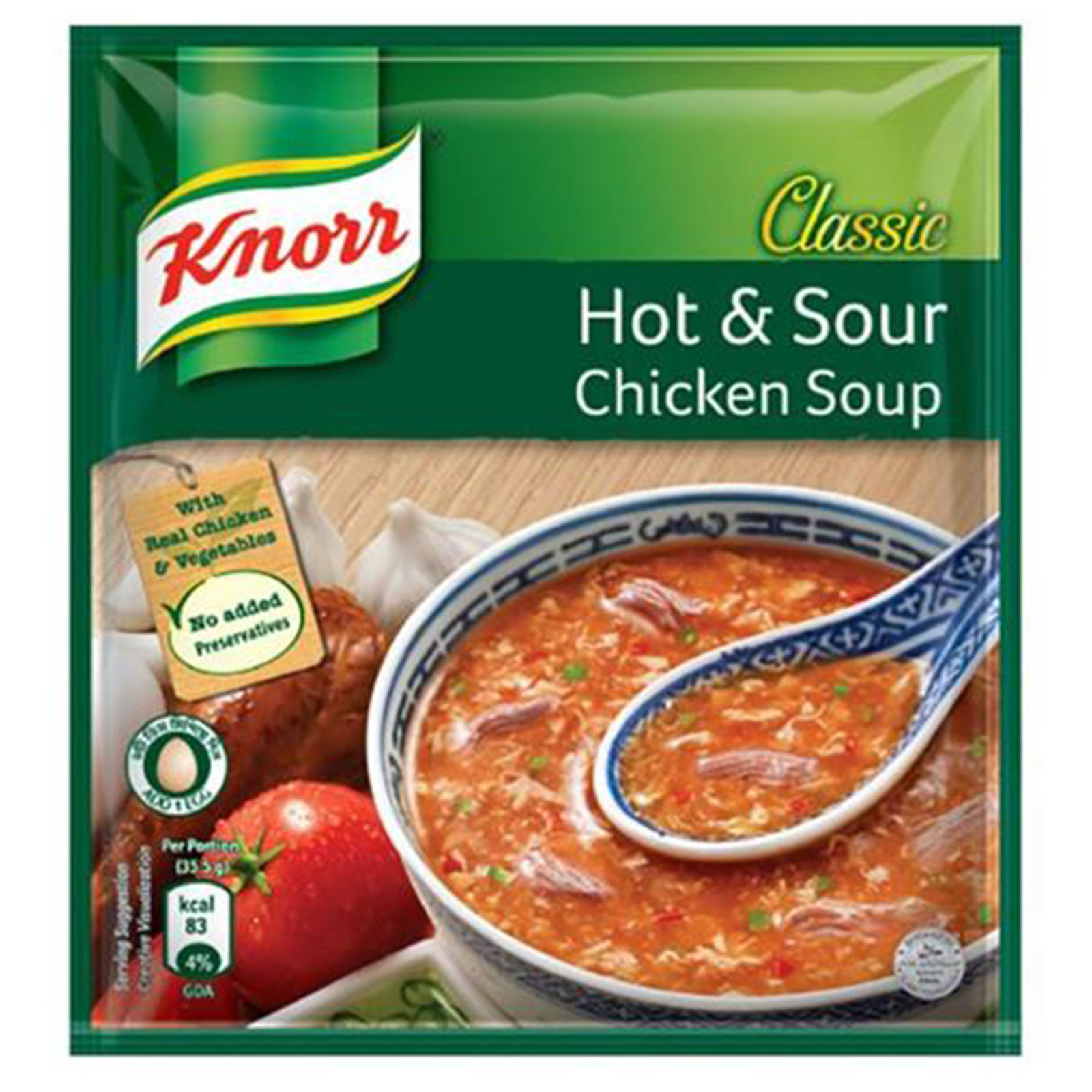 Knorr Soup Hot and Sour Chicken- 31g, Per Carton size 72 Piece