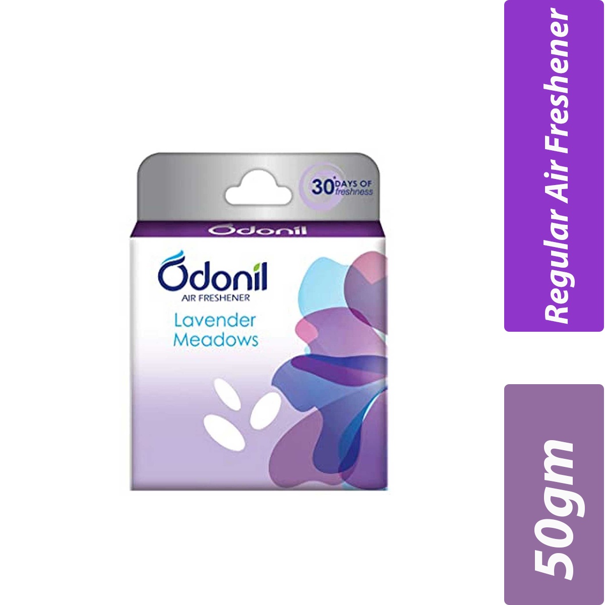 Dabur- Odonil Bathroom Air Freshener Regular - Lavender Meadows- Per Case 144 Pieces- 50g