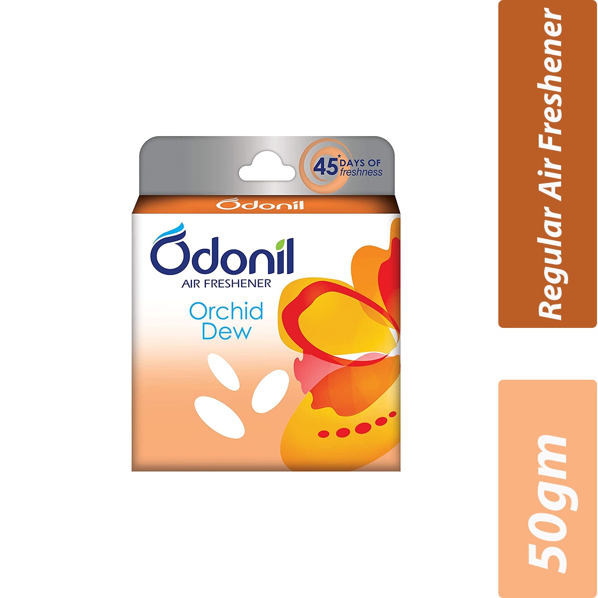 Dabur- Odonil Bathroom Air Freshener Regular - Orchid Dew- Per Case 144 Pieces- 50g