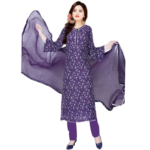 Digital Printed Silk Three Pieces with less parl Wholesale for Girls