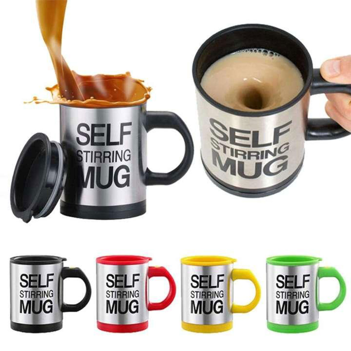 Automatic Self Stirring Coffee Milk Mixing Mug Stainless Steel Thermal Cup Electric Smart Cup