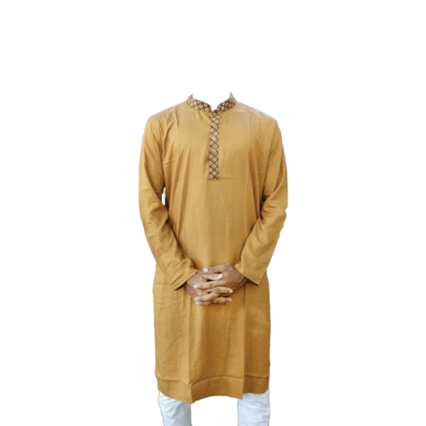 100% Cotton Panjabi (‡¶ï‡¶ü‡¶® ‡¶™‡¶æ‡¶û‡ßç‡¶ú‡¶æ‡¶¨‡¶ø) Brown Color