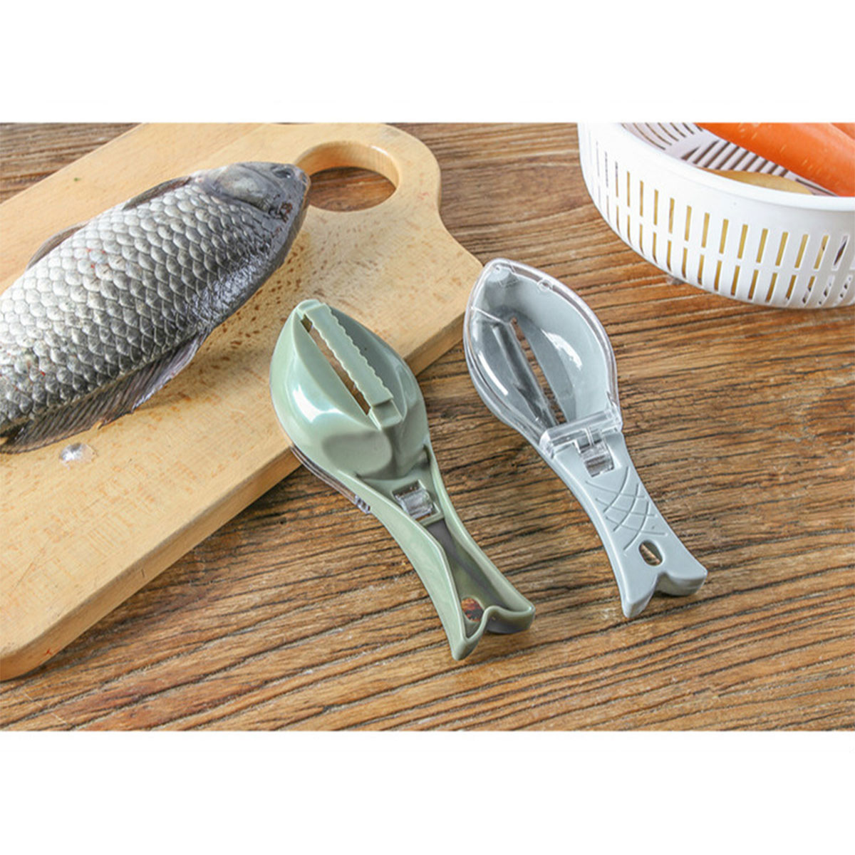Fish Skin Brush Scraping Fishing Scale Brush Graters Fast Remove Fish knife Cleaning Peeler Scaler Scraper kitchen cooking tool